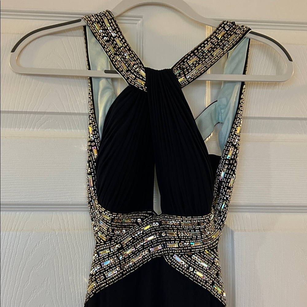 Betsy & Adam Halter Style Prom Dress